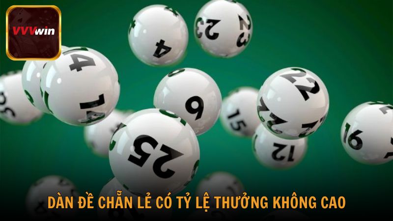 Dàn đề chẵn lẻ có tỷ lệ thưởng không cao